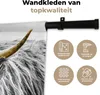 MuchoWow® Wandteppich Wandbehang Schottisches Hochlandrind Produktbild-Vorschau 3