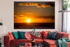 MuchoWow® Poster Sonnenuntergang mit Wolken 180x120 cm - Produktbild-Vorschau 3