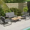 Outsunny Gartenmöbel Set 4 Personen wetterfest Produktbild-Vorschau 8