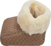 Fußsack Fußwärmer Steppstoff Camel Lammfell Gobi Produktbild-Vorschau 3