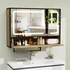 Puluomis Spiegelschrank Bad 80cm mit 3 färbiger dimmbarer Produktbild-Vorschau 1