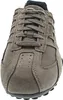 A close-up, front-facing view of a single brown Geox men's sneaker. Anteprima dell’immagine prodotto