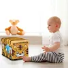 Relaxdays Spielzeugkiste Tiger, HxBxT:32x48x32cm, stabiler Produktbild-Vorschau 3