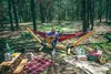 Wytrzymały hamak dwusosobowy duży xxl boho huśtawka 2w1 Podgląd zdjęcia produktu 5