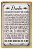 Blechschild Spruch 20x30cm Danke dass du bist der du bist Produktbild-Vorschau 1
