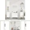 The Living Store Badschrank Weiß 30x30x190 cm Holzwerkstoff Produktbild-Vorschau 10