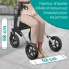ELONEO Déambulateur pliable avec siège, déambulateur Voir les images du produit 4