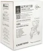 The image shows the packaging of a stroller, with product details and branding. Voir les images du produit