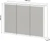 HOME DELUXE Szafka z lustrem LED EVE Black 100 x 80 cm I Podgląd zdjęcia produktu 10