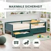 Homestyle4u Kinderbett 90x200 Holzbett mit Rausfallschutz Produktbild-Vorschau 5