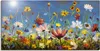ARTland Leinwandbild Wildblumenwiese blauer Himmel Größe: Produktbild-Vorschau 1