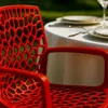 Grand Soleil Stuhl mit Armlehne - Farbe: Rot - Stapelbar - Produktbild-Vorschau 7