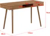 Schreibtisch Habo mit Ablage und Schublade 115x48x74cm Produktbild-Vorschau 3