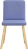 vidaXL Esszimmerstühle 2 Stk. Jeansblau Stoff Produktbild-Vorschau 3