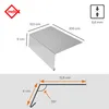 INEFA Rinneneinhang ohne Wasserfalz aus Aluminium 200cm, Produktbild-Vorschau 2