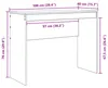 vidaXL Scrivania bianca 100 x 40 x 76 cm Anteprima dell’immagine prodotto 8