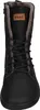 A black lace-up boot with a brown logo tag. Anteprima dell’immagine prodotto