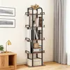 Relaxdays Standregal, HxBxT: 143 x 38 x 24 cm, 5 offene Produktbild-Vorschau 2