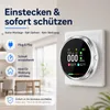 CO Melder 6 in 1, Kombi Gasdetektor und Rauchwarnmelder mit Produktbild-Vorschau 5