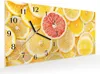 Wanduhr aus Glas mit Motiv Zitrusfrüchte- 60 x 30 cm - Produktbild-Vorschau 2