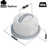 BigDean Kuchen Transportbox Rund in Pastell Grau – mit Produktbild-Vorschau 3