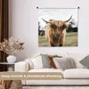MuchoWow® Wandteppich Wandbehang Schottisches Hochlandrind Produktbild-Vorschau 2
