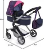 Poussette de poupée City Neo bleue/rose avec licorne Voir les images du produit 7