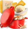 KRUSTENZAUBER Gusseisen Topf Brot Backen [inkl. Gärkorb] - Produktbild-Vorschau 1