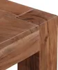 A close-up view of the corner of a wooden table, showing the joinery and wood grain. Produktbild-Vorschau