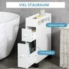 kleankin Badezimmerschrank mit Rollen, Nischenschrank mit Produktbild-Vorschau 4