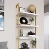 Vicco Reposé žebřík Ava, 60 x 183 cm, Bílá/Zlatá Náhled obrázku produktu 5