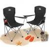 BigDean 2er Set Campingstuhl extra hohe Lehne max. 150kg Produktbild-Vorschau 1