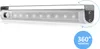 A white LED light bar with a motion sensor and a rotating bracket is shown against a white background. Produktbild-Vorschau