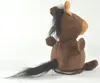 A plush toy horse is shown from the back, sitting on a white background. Produktbild-Vorschau