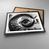 Gerahmtes Poster - Schwarzer Rahmen - Treppe Spirale Produktbild-Vorschau 3