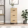 The Living Store Sideboard Sonoma-Eiche 34,5x34x90 cm Produktbild-Vorschau 1