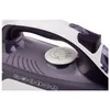 A close-up view of the top portion of a steam iron, focusing on the handle, water reservoir, and control dial. Produktbild-Vorschau