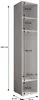 MEBLE KRYSPOL Inova 1 Möbelset Garderobe, 236,7x150x47cm - Produktbild-Vorschau 6