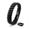 SERASAR | Bracciale in pelle da uomo [Acciaio] con doppia Anteprima dell’immagine prodotto 15