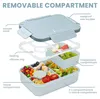 Bugucat Lunch Box Deti Bento Box Lunchbox Nepriepustný Náhľad obrázku produktu 3
