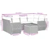 The Living Store 7-tlg. Garten-Sofagarnitur mit Kissen Produktbild-Vorschau 9