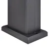 Close-up of the base of a dark gray outdoor lamp post. Produktbild-Vorschau