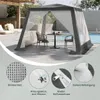 WOLTU Pavillon 3x3 m, mit Seitenwänden Moskitonetz, Metall, Produktbild-Vorschau 5