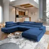 Masseno Ecksofa SIENA R-S mit Schlaffunktion U-Form, Sofa Produktbild-Vorschau 10
