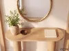 FineBuy Wandspiegel 60 cm Metall Design Hängespiegel Gold Produktbild-Vorschau 4