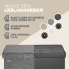 CASARIA® Sitzbank mit Stauraum, Dunkelgrau – Faltbar, 115 x Produktbild-Vorschau 7