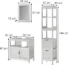Badmöbel-Set Vicco Vilda Weiß 3 Teile, Model 56277 Produktbild-Vorschau 2