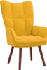 vidaXL Relaxsessel mit Hocker Senfgelb Samt Produktbild-Vorschau 17