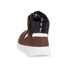 A single brown high-top sneaker is shown from the back against a white background. Produktbild-Vorschau
