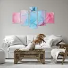 Bild auf Leinwand - Leinwandbild - 5 Teile - Marmor Rosa Produktbild-Vorschau 6